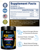 BCAA Powder - 4000Mg Essential Branch Chain Amino Acid 2:1:1, Glutamine, B6