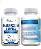 Magnesium Complex, Natural anti Anxiety & Stress Relief Supplement 500Mg