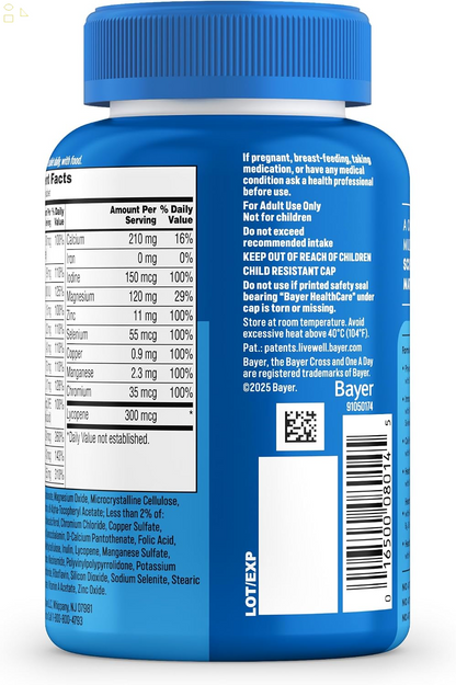 One a Day Multivitamin for Men - Daily Mens Multivitamins with Vitamin D, Zinc, Folic Acid, and B Vitamins, Physical Energy Support, 200 Count