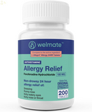 Allergy Relief | Fexofenadine Hcl 180 Mg Non-Drowsy Antihistamine | 24 Hour All Day Support | Compared To Allegra Active ingredients  