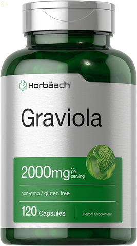 Graviola Extract 2000 Mg 120 Capsules | Non-Gmo, Gluten Free | Soursop (Annona Muricata) | by