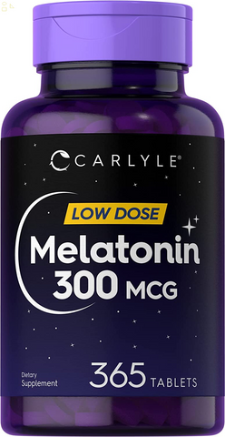 Melatonin 300 Mcg | 365 Tablets | Low Dose | Vegetarian, Non-Gmo, Gluten Free