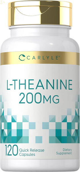 L-Theanine 200Mg Supplement | 120 Capsules | Non-Gmo, Gluten Free