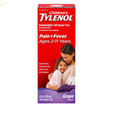 2 Pk Children'S Tylenol Oral Suspension Acetaminophen for Ages 2-11 Pain and Fever Medicine 4 Ounces Each