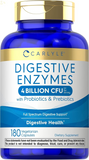 Digestive Enzymes | with Probiotics & Prebiotics | 180 Capsules | Vegetarian, Non-Gmo and Gluten Free Supplement