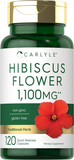 Hibiscus Flower Extract 1100 Mg | 120 Capsules | Non-Gmo, Gluten Free Supplement | by