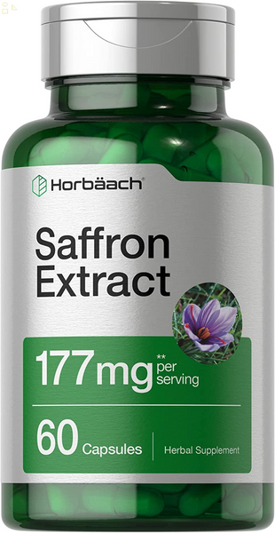 Saffron Extract Capsules | 177 Mg 60 Count | Non-Gmo, Gluten Free Supplement | by