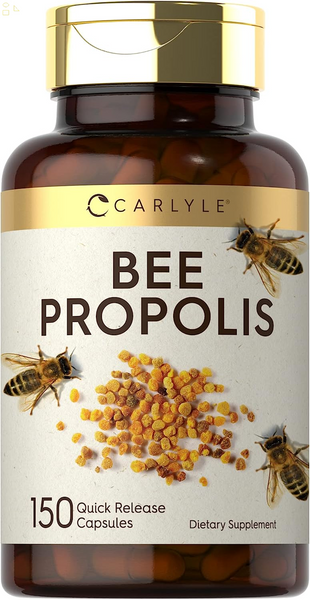 Bee Propolis Capsules 600Mg | 150 Count | Extract Supplement | Non-Gmo, Gluten Free