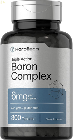 Triple Boron Complex 6 Mg Supplement | 300 Tablets | Vegetarian, Non-Gmo & Gluten Free | Triple Action Boron Citrate, Boron Glycinate, Boron Asparate Bundle OFFERTOGO