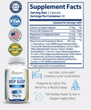 Natural Deep Sleep Supplement, Natural Calming Sleep Aid Supplement W/ Melatonin