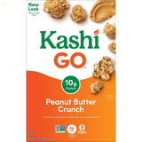 Kashi GO Cold Breakfast Cereal, Vegan Protein, Fiber Cereal, Peanut Butter Crunch, 13.2Oz Box (1 Box)
