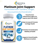 Platinum Joint Support Glucosamine, Chondroitin, Turmeric, MSM Pain Relief