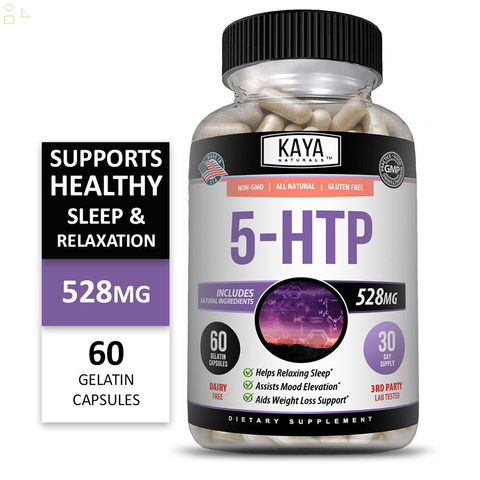 5-HTP 60Ct, Serotonin Support for Sleep and Stress, Supports Weight Loss, 5HTP