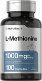 L Methionine 1000Mg | 100 Capsules | Non-Gmo, Gluten Free | Free Form Supplement | by
