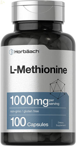 L Methionine 1000Mg | 100 Capsules | Non-Gmo, Gluten Free | Free Form Supplement | by