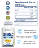 Omega 3 Fish Oil Capsules Small, Triple Strength Joint Support, DHA, EPA 2 Pack