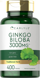 Ginkgo Biloba 3000Mg | 400 Tablets | Non-Gmo, Gluten Free
