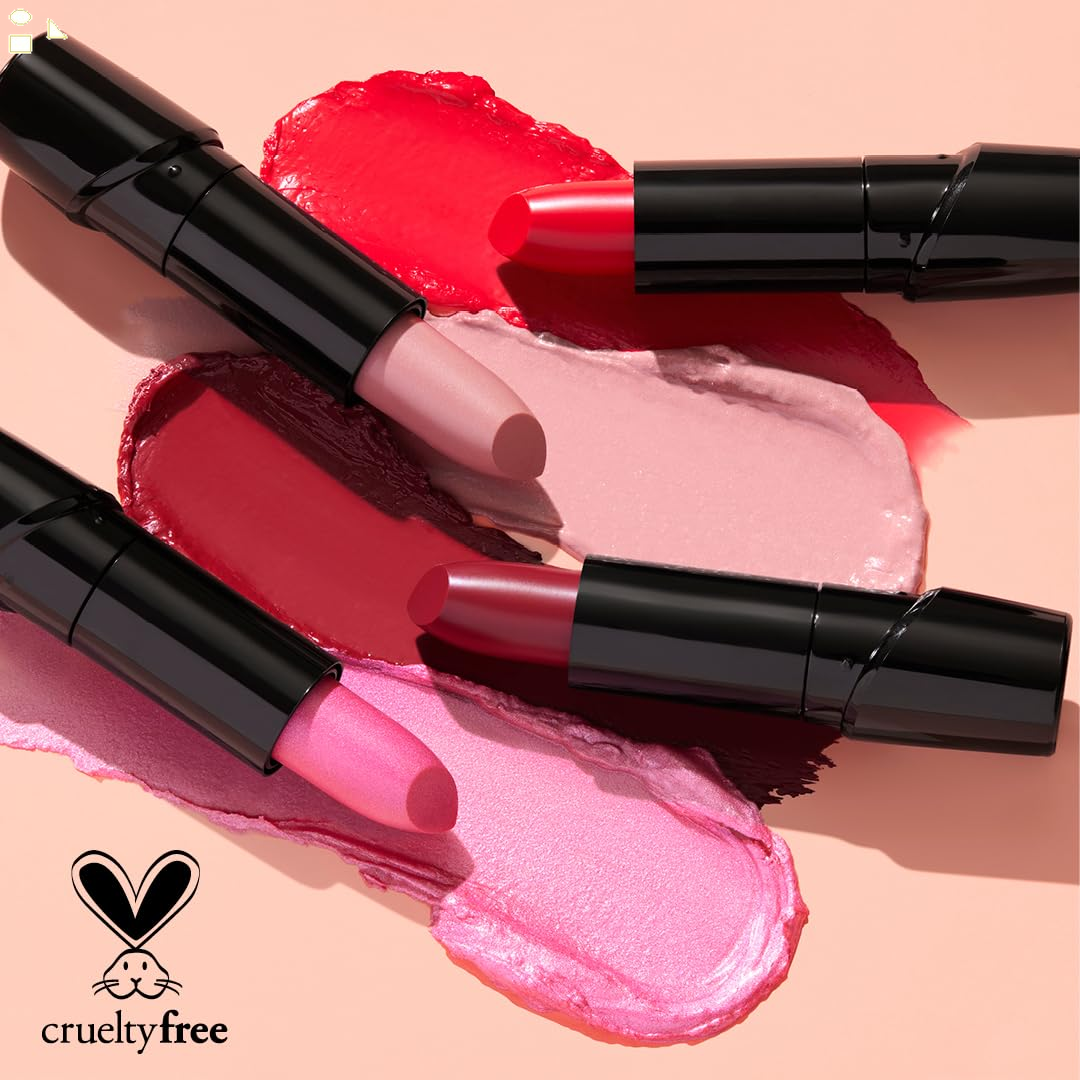 Wet N Wild Silk Finish Lipstick, Hydrating Rich Buildable Lip Color, Formulated with Vitamins AE, & Macadamia for Ultimate Hydration, Cruelty-Free & Vegan - Dark Pink Frost