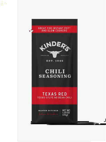 Kinder'S Texas Red Chili Seasoning for Slow Cooking, 1 Oz