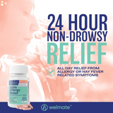 Allergy Relief | Fexofenadine Hcl 180 Mg Non-Drowsy Antihistamine | 24 Hour All Day Support | Compared To Allegra Active ingredients  