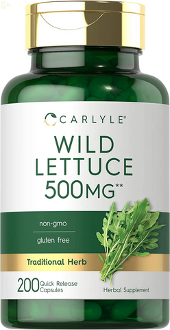 Wild Lettuce Extract 500Mg | 200 Capsules | Non-Gmo, Gluten Free Supplement