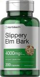 Slippery Elm Bark Capsules | 200 Count | Non-Gmo & Gluten Free 