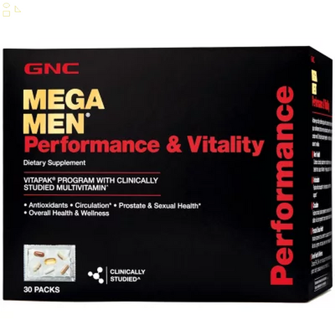 GNC Mega Men Performance & Vitality Vitapak (30 Ct.) 