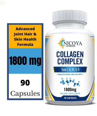 100% Natural Multi Collagen Peptides anti Aging Skin Collagen Pills 90 Capsules