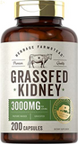 Grass Fed Beef Kidney Capsules | 200 Count | 3000Mg | Pasture Raised Desiccated Bovine Supplement | Hormone and Pesticide Free | Non-Gmo, Gluten Free | by Farmstead