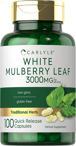 Mulberry Leaf Extract | 3000Mg | 100 Capsules | Non-Gmo and Gluten Free Herbal Supplement