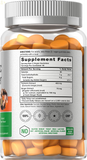 Turmeric and Ginger Gummies | 120 Count | Peach Flavor | Vegan Non-Gmo & Gluten Free Supplement 