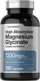 Buffered Magnesium Glycinate | 1330Mg | 250 Capsules | with Chelated Minerals | Non-Gmo, Gluten Free | by
