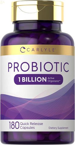 Probiotic for Women & Men'S Digestive Health | 1 Billion CFU | 180 Quick Release Capsules | 1 Lactobacillus Pill a Day | Non-Gmo & Gluten Free