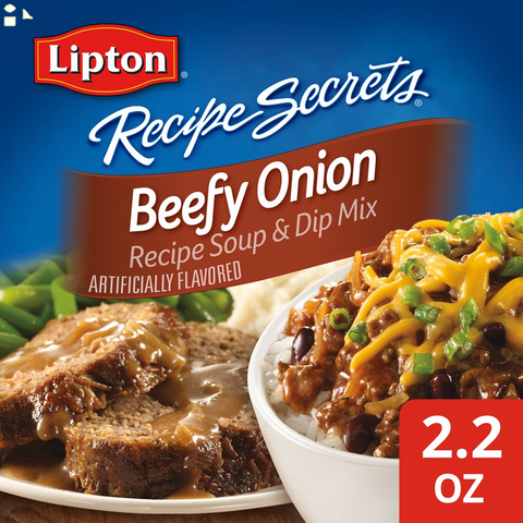 Lipton Beefy Onion Recipe Secrets Soup and Dip Mix 2.2 Oz