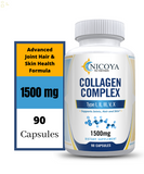 Collagen Peptides Pills Hydrolyzed Anti-Aging (Types I,II,III,V,X) 1800Mg 2 Pack