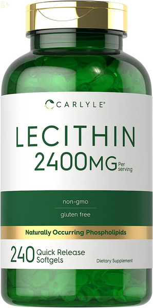 Lecithin 2400Mg | 240 Softgel Capsules | Phospholipid Supplement | Non-Gmo, Gluten Free