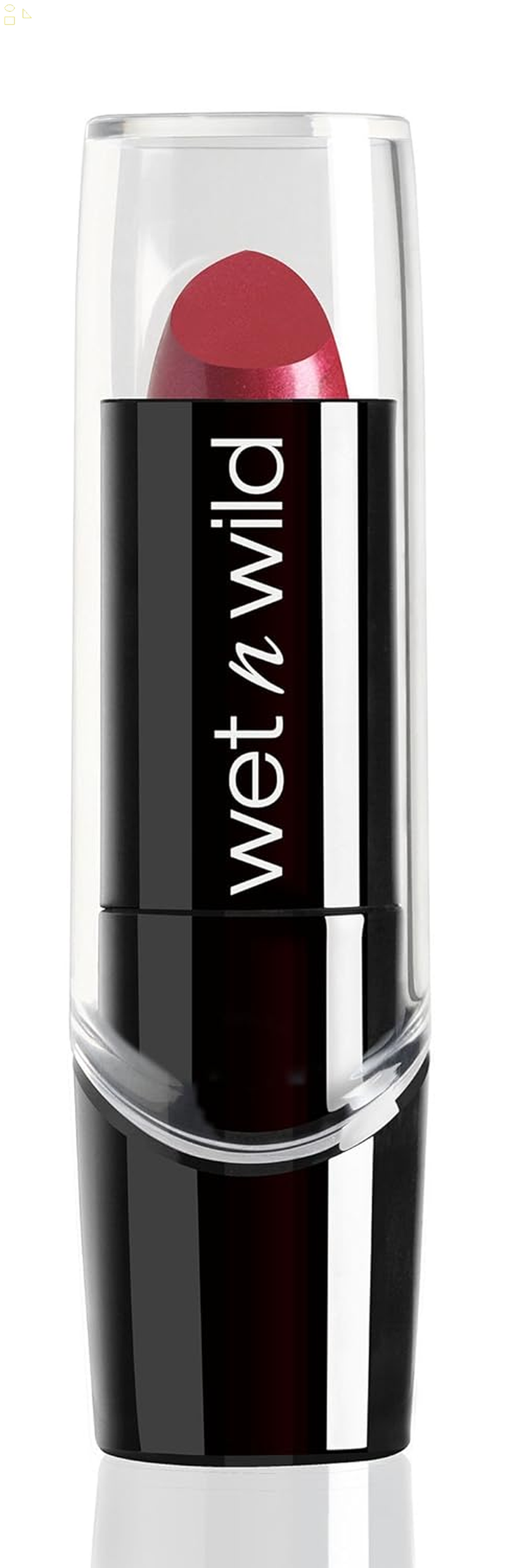 Wet N Wild Silk Finish Lipstick, Hydrating Rich Buildable Lip Color, Formulated with Vitamins AE, & Macadamia for Ultimate Hydration, Cruelty-Free & Vegan - Dark Pink Frost