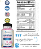 Hair Gummy Vitamins for Faster, Stronger, Healthier Hair Growth, Sugar Bear Hair