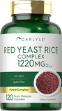 Red Yeast Rice Complex | 1220Mg | 120 Capsules | with Policosanol | Non-Gmo and Gluten Free Supplement