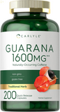 Guarana 1600Mg | 200 Quick Release Capsules | Non-Gmo, Gluten Free Extract | Naturally Occurring Caffeine