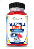 Natural Sleep Well Gummies- Calming, Deeper, Restful Sleep with Melatonin