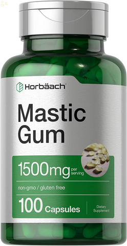 Mastic Gum Capsules 1500Mg 100 Count | Non-Gmo & Gluten Free | by