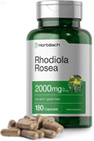Rhodiola Rosea Capsules 2000Mg | 180 Count | Non-Gmo, Gluten Free Supplement | by