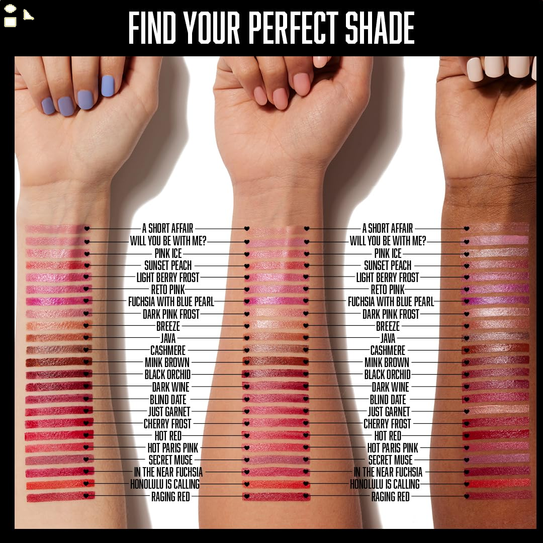 Wet N Wild Silk Finish Lipstick, Hydrating Rich Buildable Lip Color, Formulated with Vitamins AE, & Macadamia for Ultimate Hydration, Cruelty-Free & Vegan - Dark Pink Frost