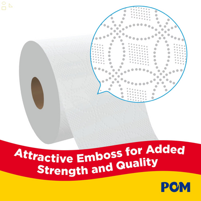 POM 2-Ply Toilet Paper 45 Rolls, 473 Sheets/Roll