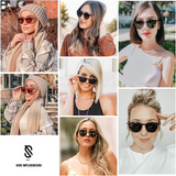 Small round Classic Polarized Sunglasses for Women Men Vintage Style UV400 Lens MAY SJ2113