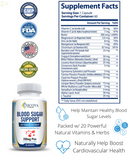 BLOOD SUGAR SUPPORT SUPPLEMENTS- Natural Glucose Control & Blood Regulator