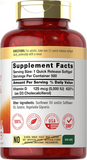 Vitamin D3 5000 IU | 500 Softgels | Value Size | Non-Gmo and Gluten Free Supplement | High Potency Formula | 125Mcg