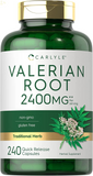 Valerian Root Capsules | 240 Pills | High Potency | Non-Gmo, Gluten Free | Herb Extract Supplement