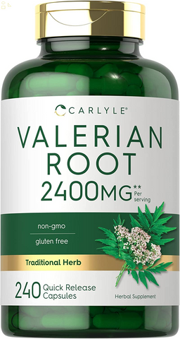 Valerian Root Capsules | 240 Pills | High Potency | Non-Gmo, Gluten Free | Herb Extract Supplement